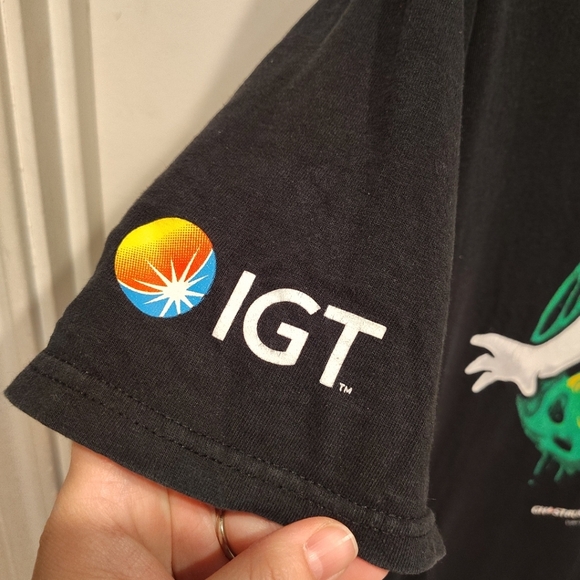 Ghostbusters 4D Video Slots Rare Promo Slime Graphic T-shirt Sz XL Collectible - Picture 3 of 7